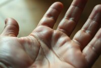 telapak tangan berkeringat